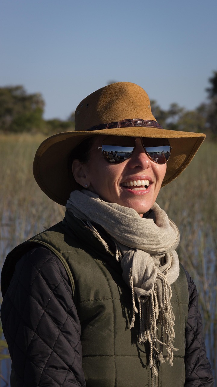 Safari tourist enjoying the big five in Botswana
